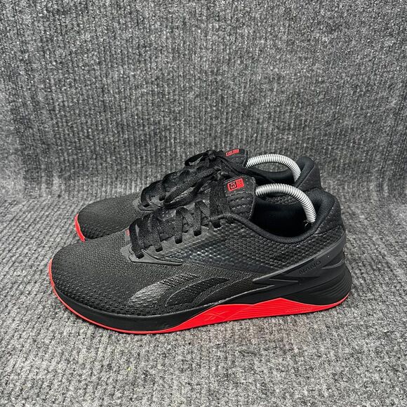 Reebok Nano X3 Black Red Athletic Training CrossFit Shoes Mens Size 10 - Picture 3 of 8